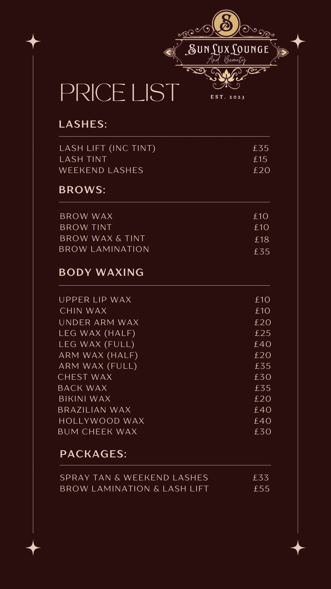 Beauty at Sun Lux Lounge