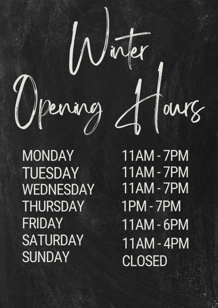 March 2026 opening hours